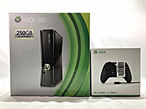 Xbox 買取 X BOX360本体 250GB・コントローラー ゲームセット 同梱OK 1円スタート 動作未確認