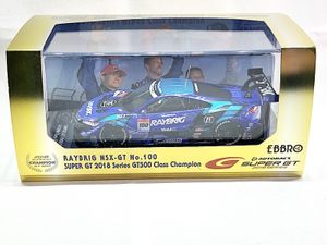 エブロ 1/43 スーパーGT GT500 2018 チャンピオンカー レイブリック NSX-GT No.100買取
