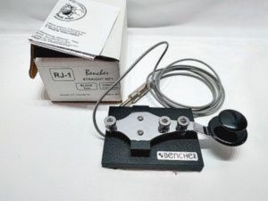 Bencher RJ-1 ストレートキー Black Base 電鍵 パドル
