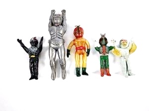旧バンダイ／ポピー 仮面ライダー ミニソフビセット（クリア／V3／ブラック 等） 買取実績