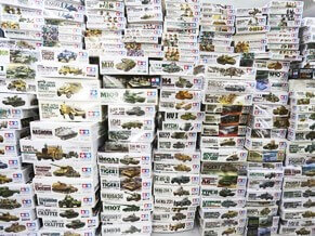お買取事例 タミヤ 戦車 兵隊 プラモ約125個