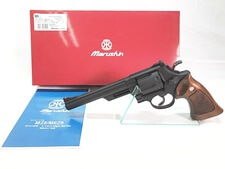 買取価格 マルシン M29 6.5インチ ブラックヘビーウェイト ハーフチェッカー木製グリップ モデルガン