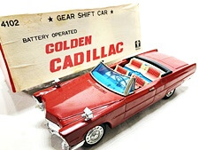 買取価格 旧バンダイ 当時物ブリキ キャデラック ブリキ レトロ玩具