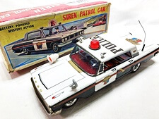 買取価格 taiyo(タイヨー)SIREN PATROL CAR 当時物 ブリキ レトロ玩具