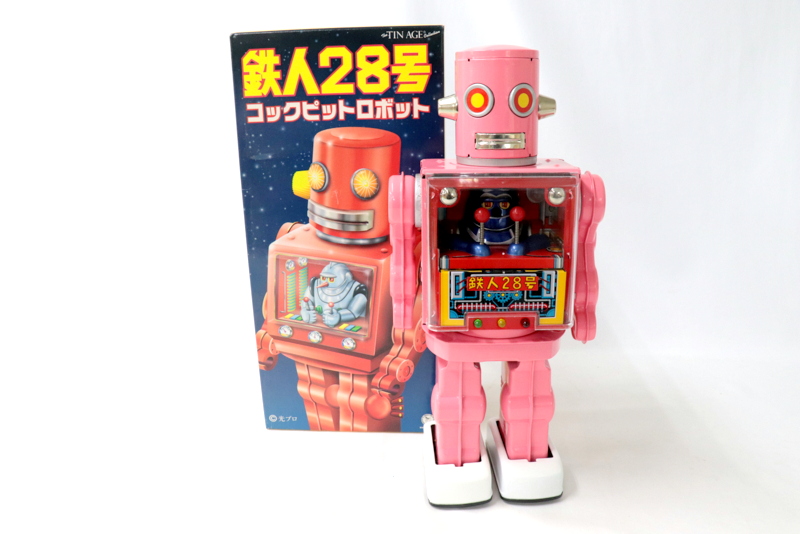 鉄人28号　コックピットロボット　人気のある大阪ブリキの復刻版のひとつだ