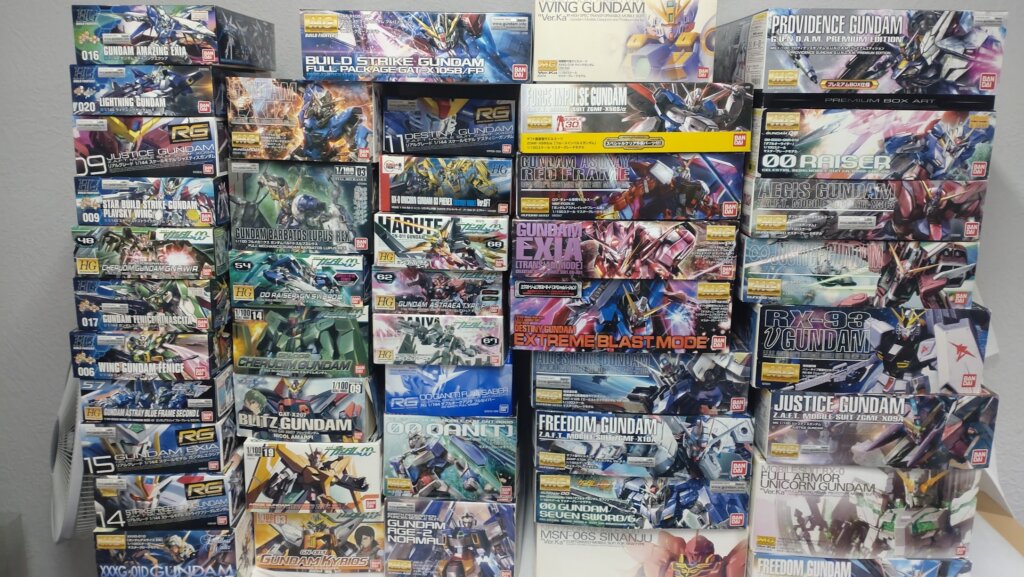 大量のガンプラ 積みプラ 買取