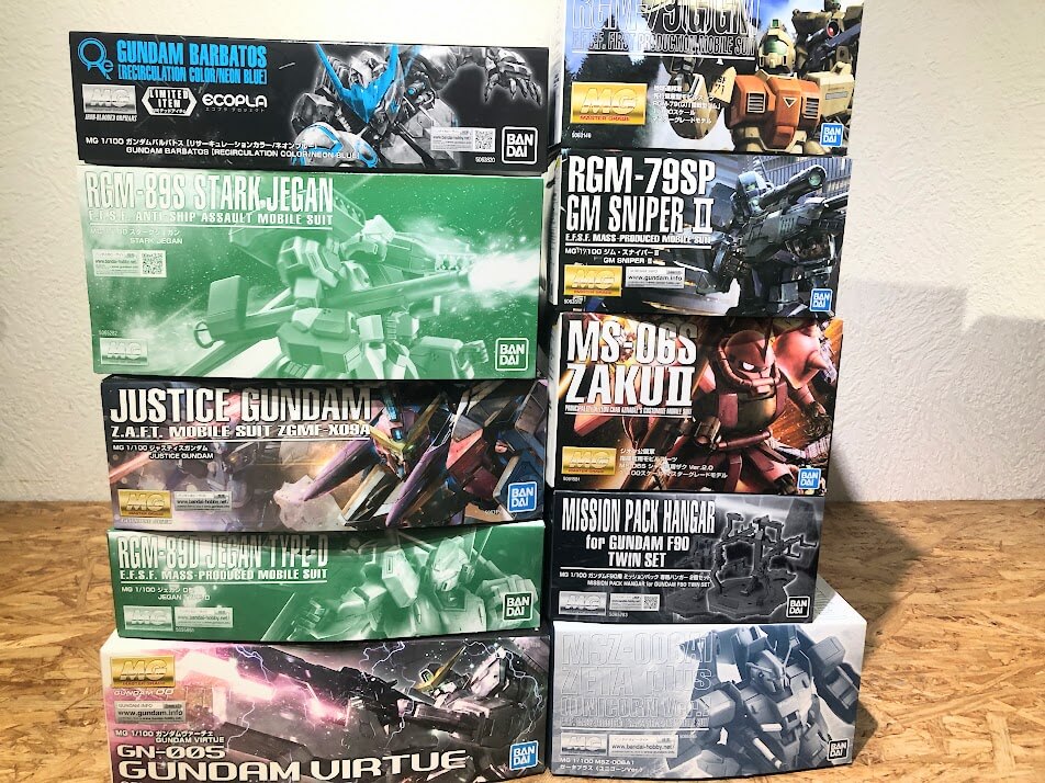 MGガンプラ多数買取!プレバン限定品や希少カラーも高価査定