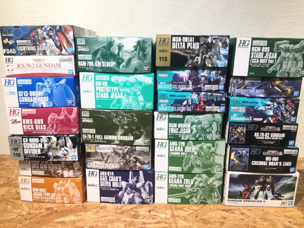 ガンプラHG買取報告！限定品やプレバン多数の貴重