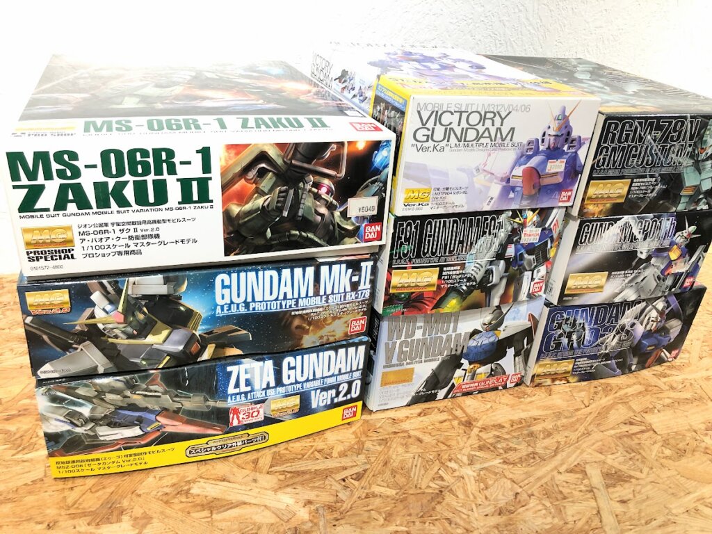 MGガンプラ多数買取！ゼータガンダムやザクIIなど名作を次代のファンへ