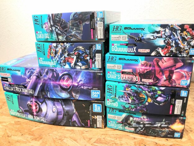 HGジークアクス買取!ザクやドム等GQシリーズのコレクション