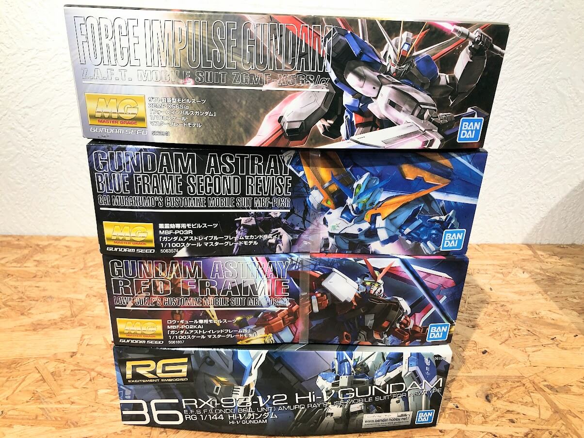MGガンプラ・RGハイニュー等、人気モデルをまとめて高価買取！