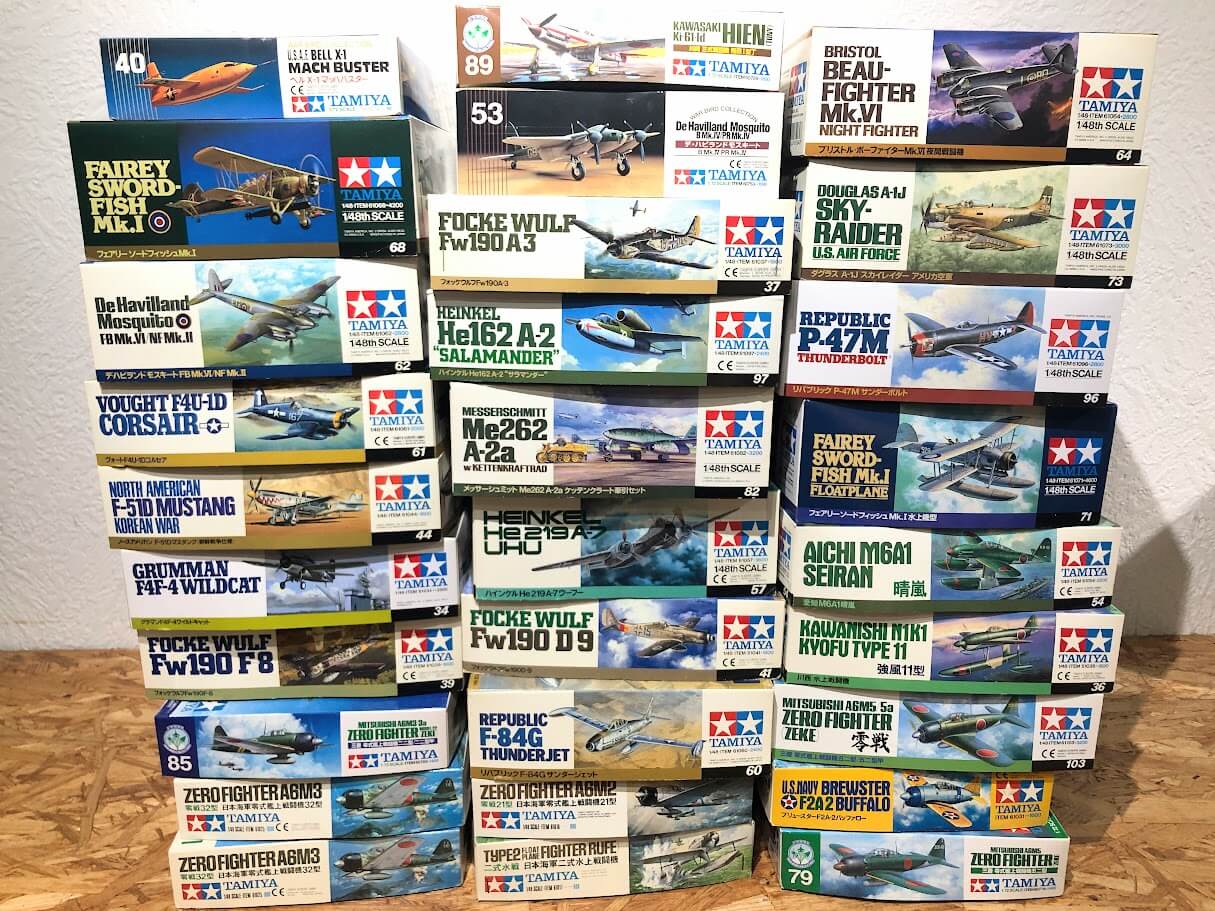 タミヤ戦闘機プラモ買取実績｜1/72・1/48傑作機を次世代へ