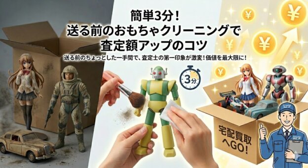 簡単3分！送る前のおもちゃクリーニングで査定額アップのコツ