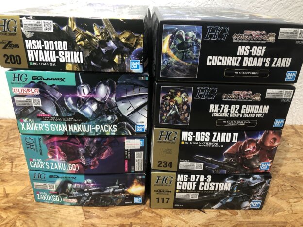 HGガンプラ（百式・ザク等）を高価買取！積みプラの価値を査定