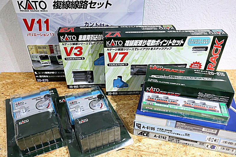 KATO V11 複線線路セット マイクロエース 6195 小田急9000 シングルアーム等 買取